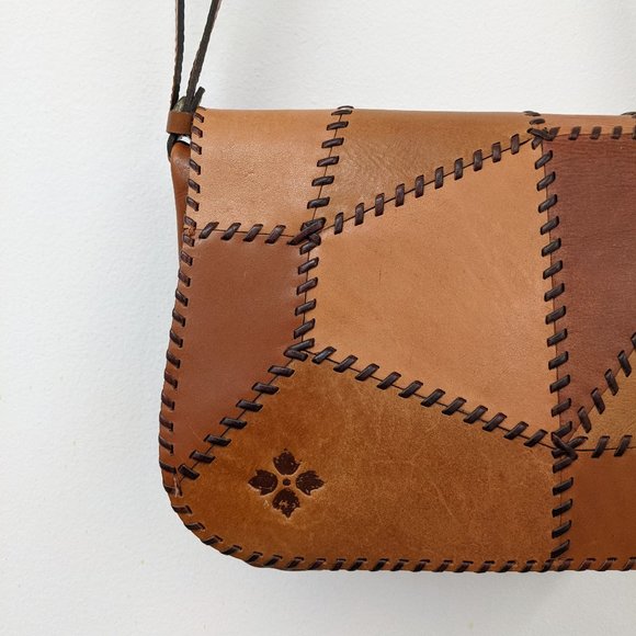 Patricia Nash Bags Patricia Nash Brown Leather Patchwork Positano